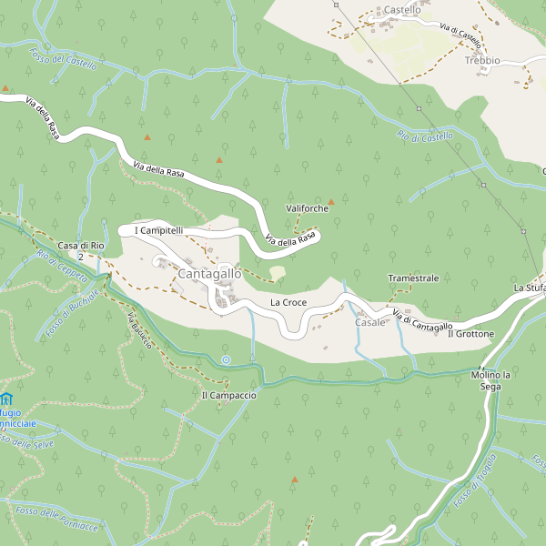 Thumbnail mappa stradale di Cantagallo