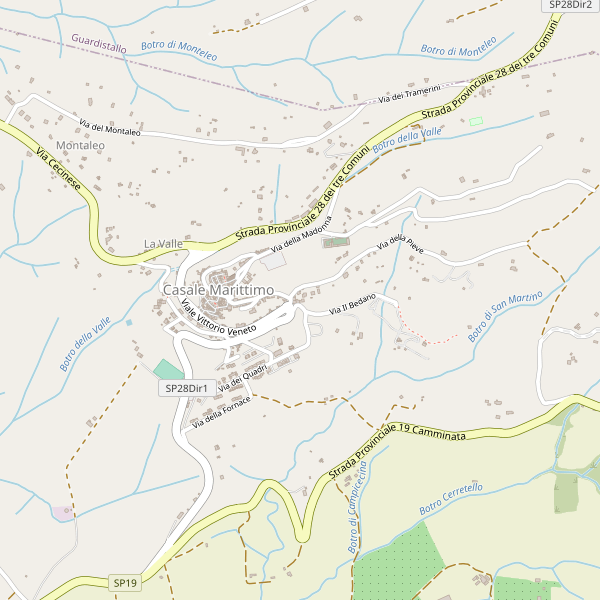Thumbnail mappa stradale di Casale Marittimo