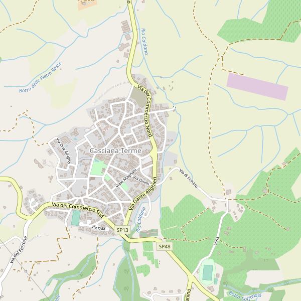 Thumbnail mappa stradale di Casciana Terme