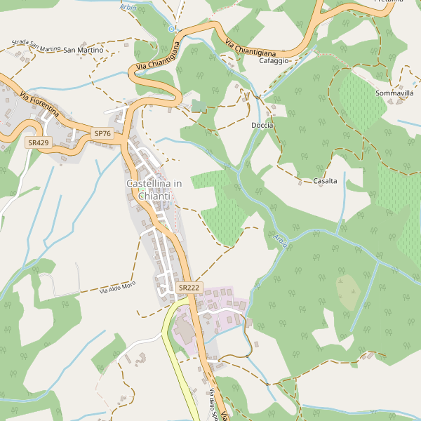 Thumbnail mappa stradale di Castellina in Chianti