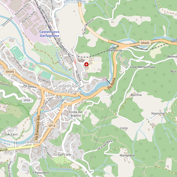 Thumbnail mappa librerie di Castelnuovo di Garfagnana