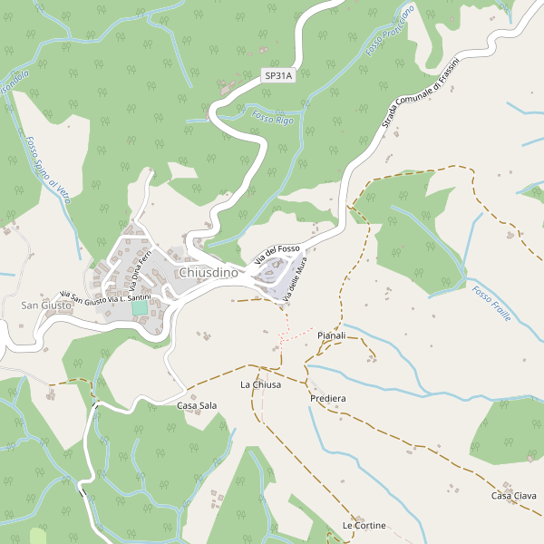 Thumbnail mappa stradale di Chiusdino