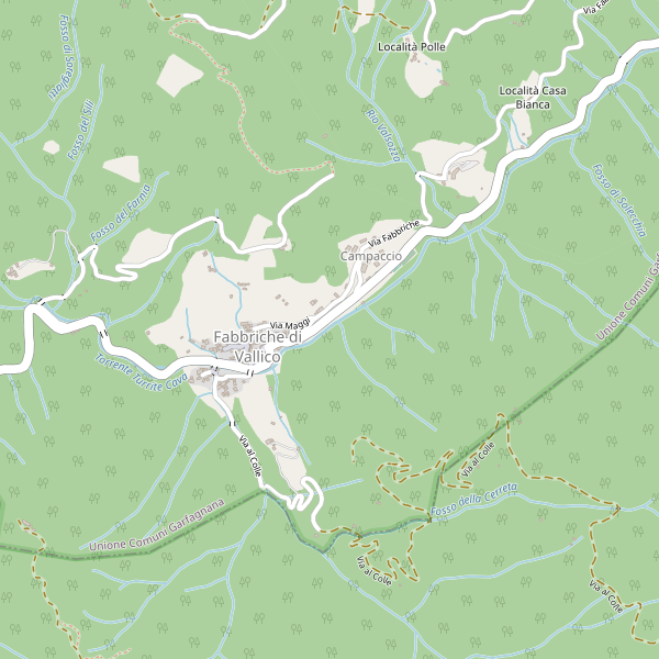 Thumbnail mappa biblioteche di Fabbriche di Vallico