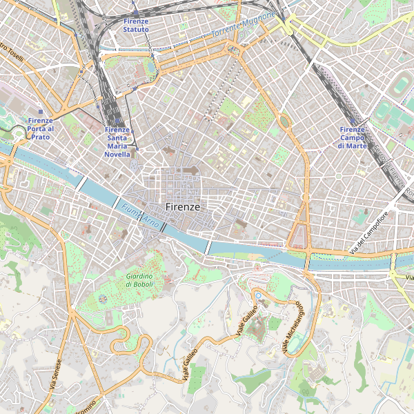 Thumbnail mappa stazionibus di Firenze