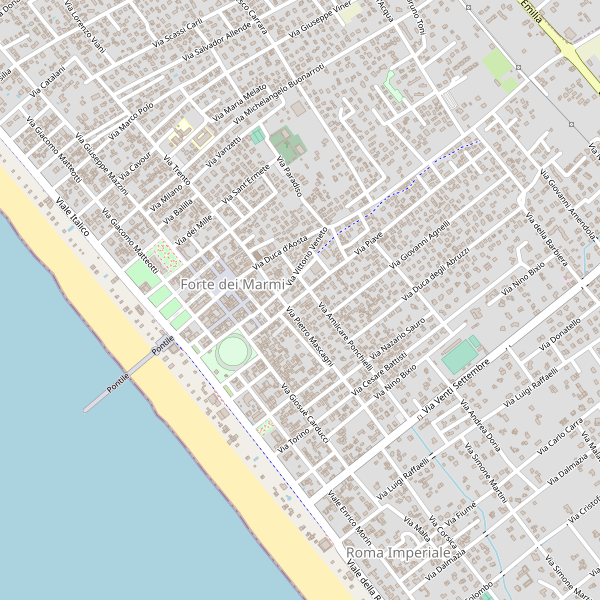 Thumbnail mappa stradale di Forte dei Marmi