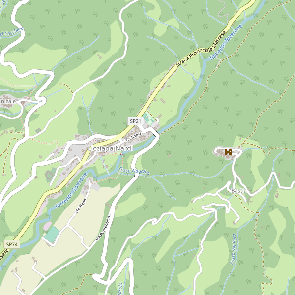 Thumbnail mappa stradale di Licciana Nardi