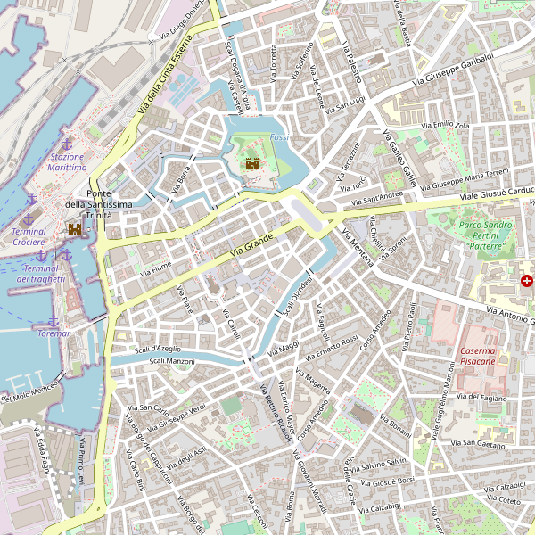 Thumbnail mappa parcheggibiciclette di Livorno