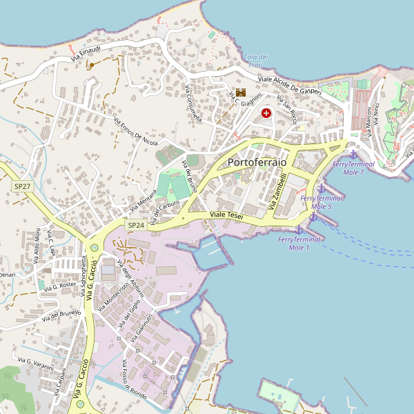 Thumbnail mappa ostelli di Portoferraio