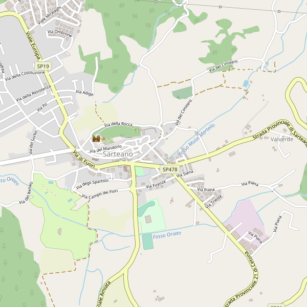 Thumbnail mappa hotel di Sarteano