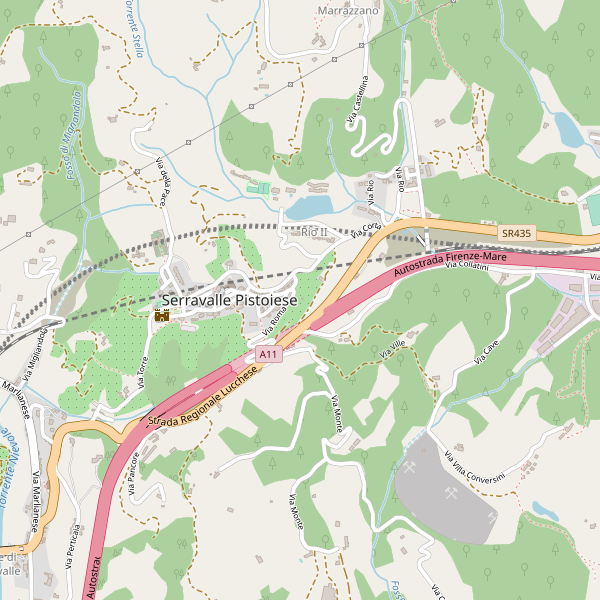 Thumbnail mappa stazioni di Serravalle Pistoiese