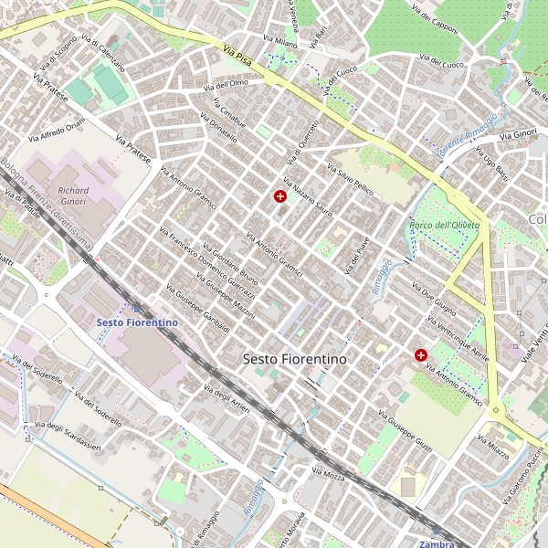 Thumbnail mappa stradale di Sesto Fiorentino