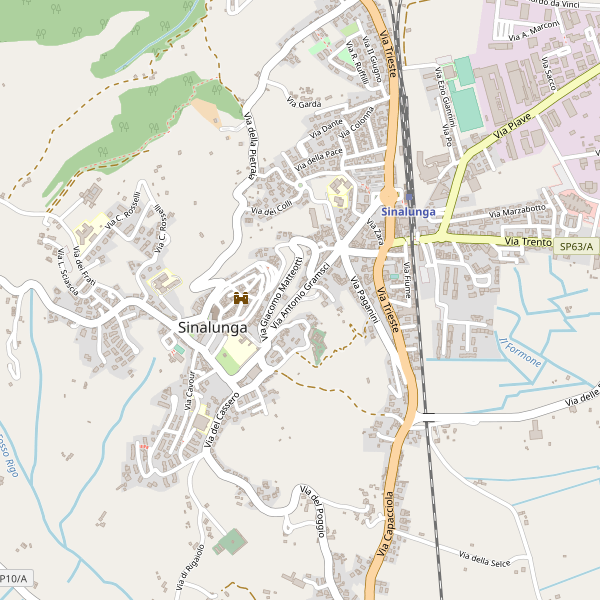 Thumbnail mappa stradale di Sinalunga