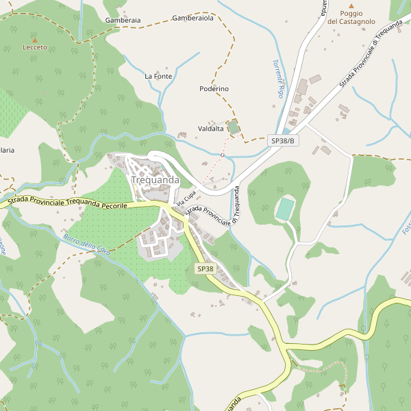 Thumbnail mappa hotel di Trequanda