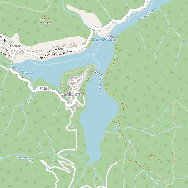 Thumbnail mappa stradale di Vagli Sotto