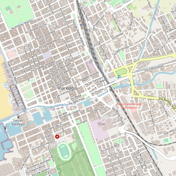 Thumbnail mappa attrazioni di Viareggio