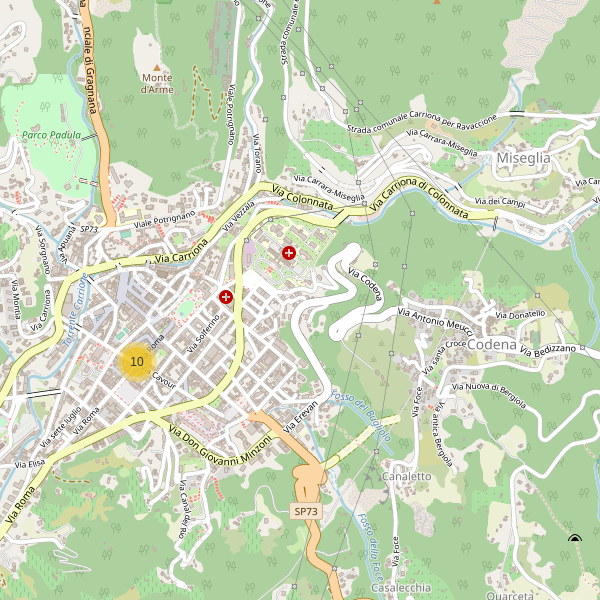 Thumbnail mappa bancomat di Carrara