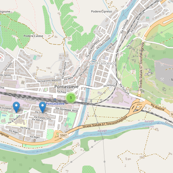Thumbnail mappa bancomat di Pontassieve