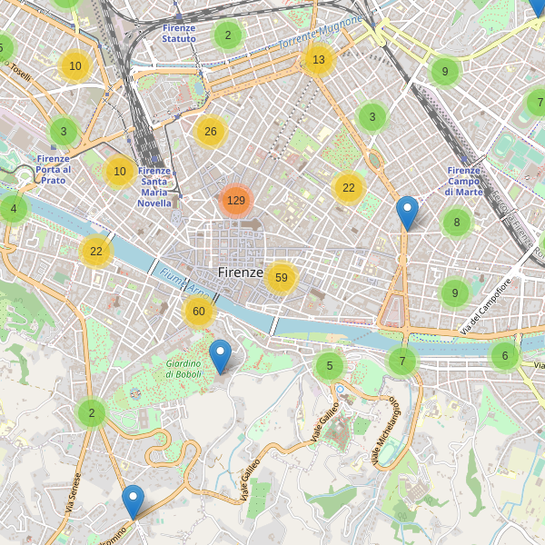 Thumbnail mappa bar di Firenze