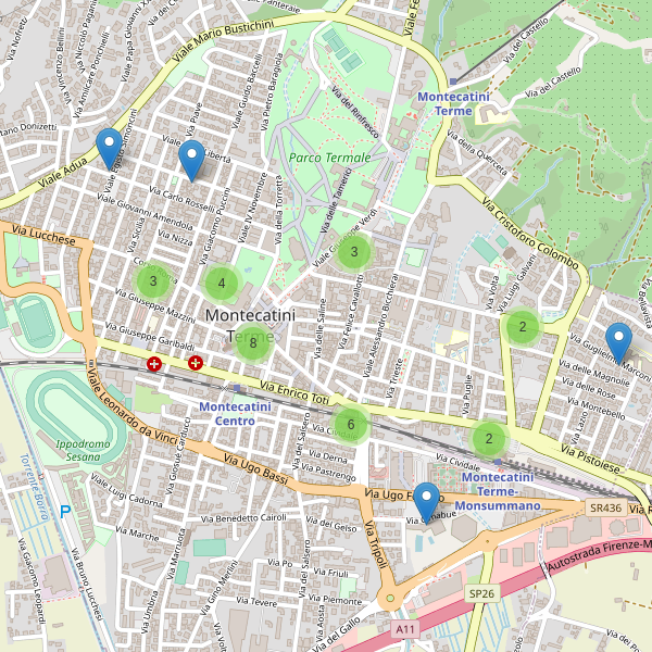 Thumbnail mappa bar di Montecatini-Terme