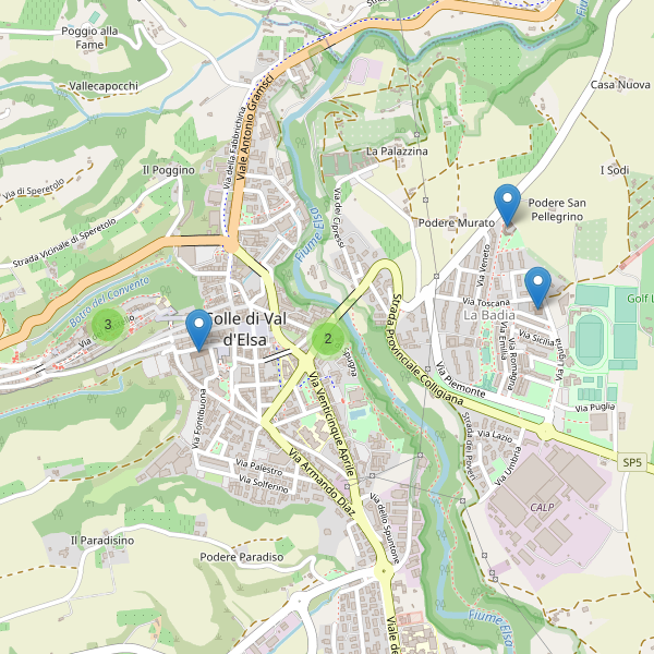 Thumbnail mappa chiese di Colle di Val d'Elsa