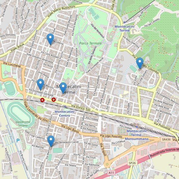 Thumbnail mappa chiese di Montecatini-Terme