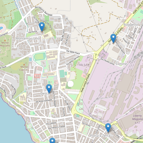 Thumbnail mappa chiese di Piombino