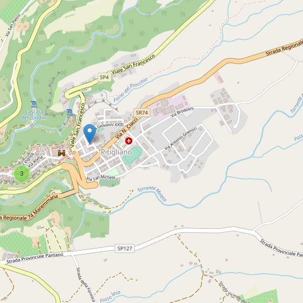 Thumbnail mappa chiese di Pitigliano