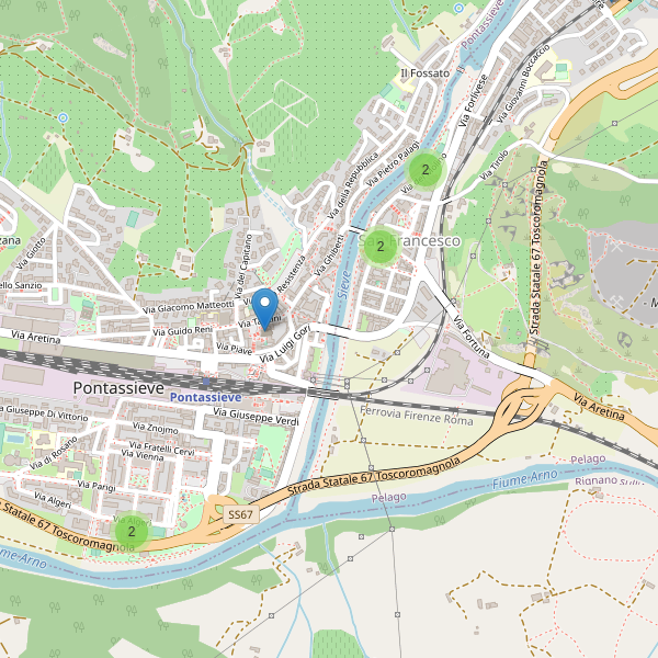 Thumbnail mappa chiese di Pontassieve