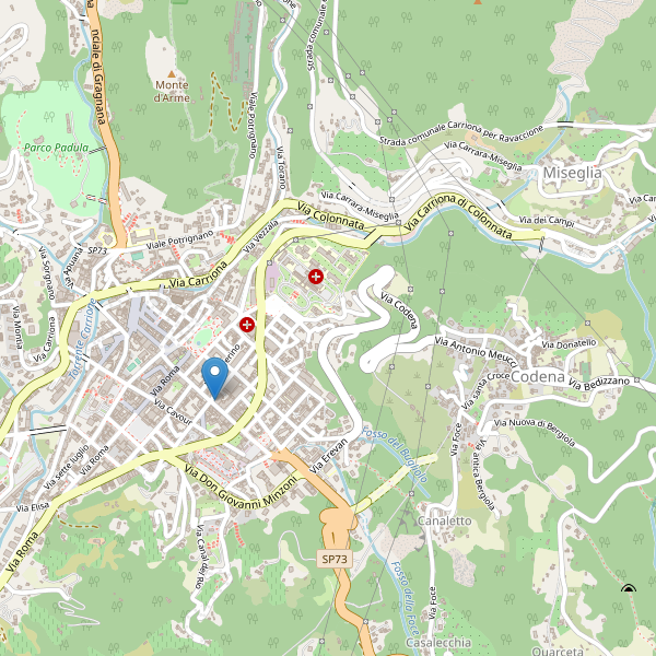 Thumbnail mappa cinema di Carrara