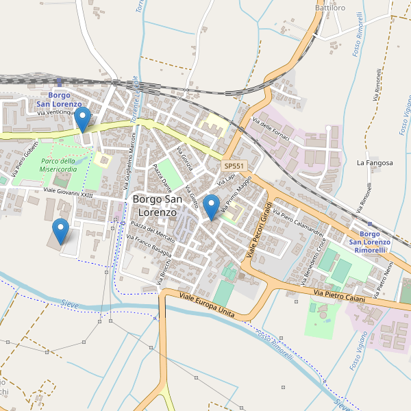 Thumbnail mappa farmacie di Borgo San Lorenzo