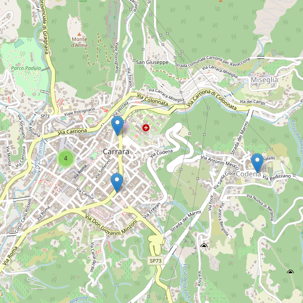 Thumbnail mappa farmacie di Carrara