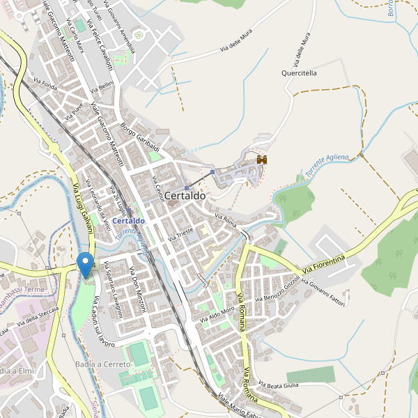 Thumbnail mappa hotel di Certaldo