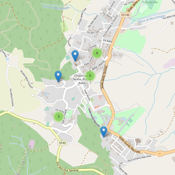 Thumbnail mappa hotel di Chianciano Terme
