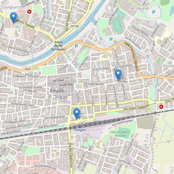 Thumbnail mappa hotel di Empoli