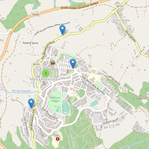 Thumbnail mappa hotel di Massa Marittima