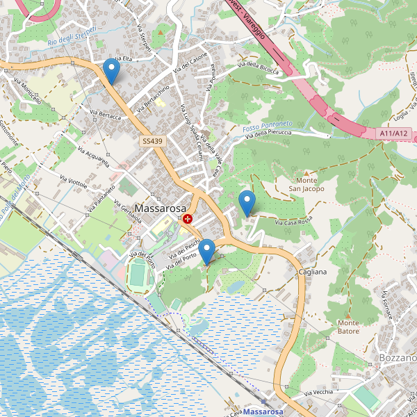 Thumbnail mappa hotel di Massarosa