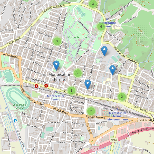 Thumbnail mappa hotel di Montecatini-Terme