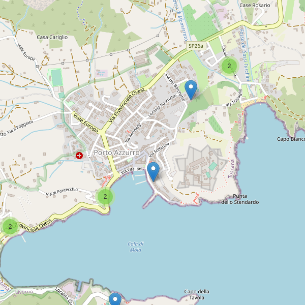 Thumbnail mappa hotel di Porto Azzurro