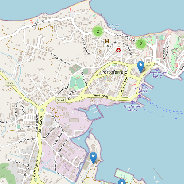 Thumbnail mappa hotel di Portoferraio