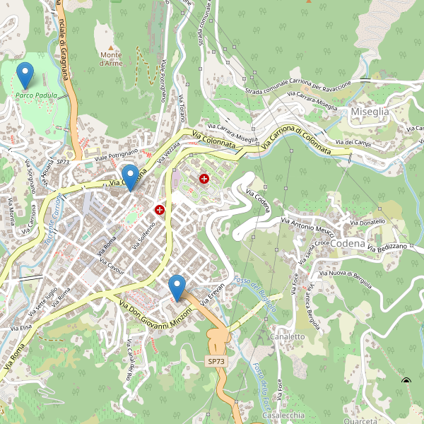 Thumbnail mappa musei di Carrara