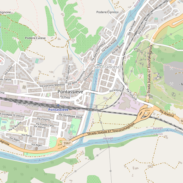 Thumbnail mappa musei di Pontassieve