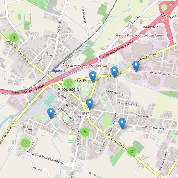 Thumbnail mappa parcheggi di Altopascio