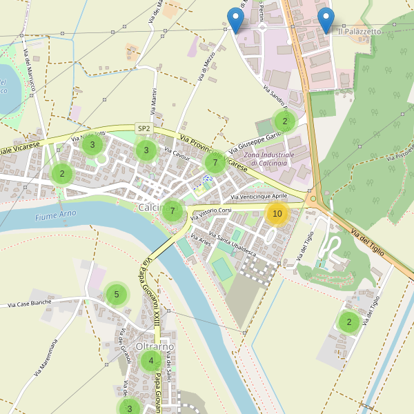 Thumbnail mappa parcheggi di Calcinaia