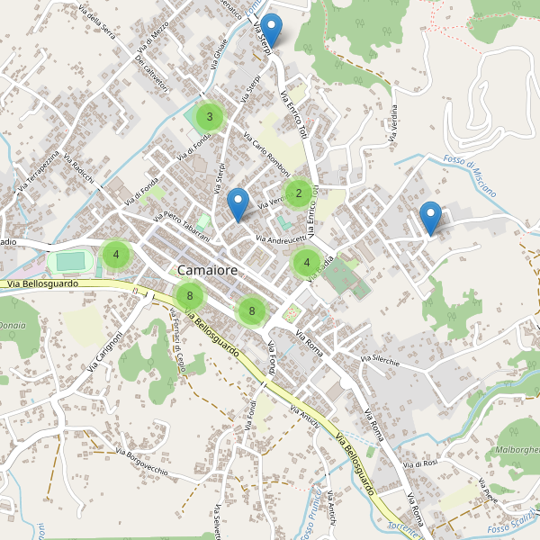 Thumbnail mappa parcheggi di Camaiore