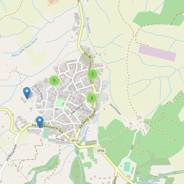 Thumbnail mappa parcheggi di Casciana Terme