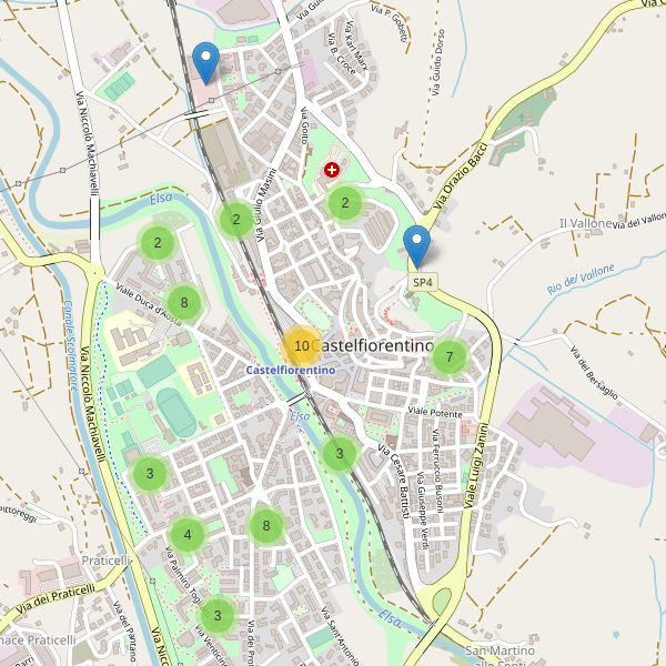 Thumbnail mappa parcheggi di Castelfiorentino