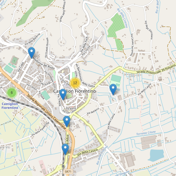Thumbnail mappa parcheggi di Castiglion Fiorentino