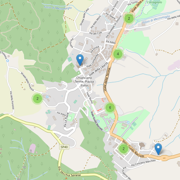 Thumbnail mappa parcheggi di Chianciano Terme