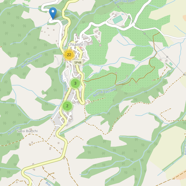 Thumbnail mappa parcheggi di Chianni