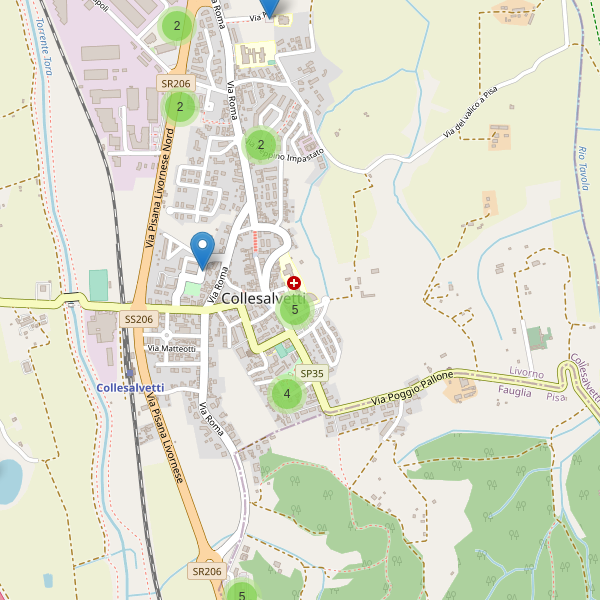 Thumbnail mappa parcheggi di Collesalvetti